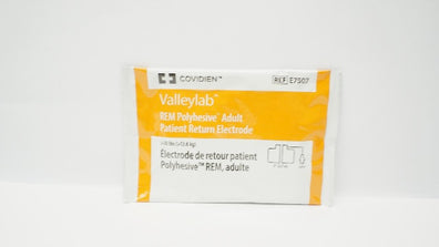 Covidien E7507 Valleylab REM Polyhesive Adult Patient Return Electrode >30lbs